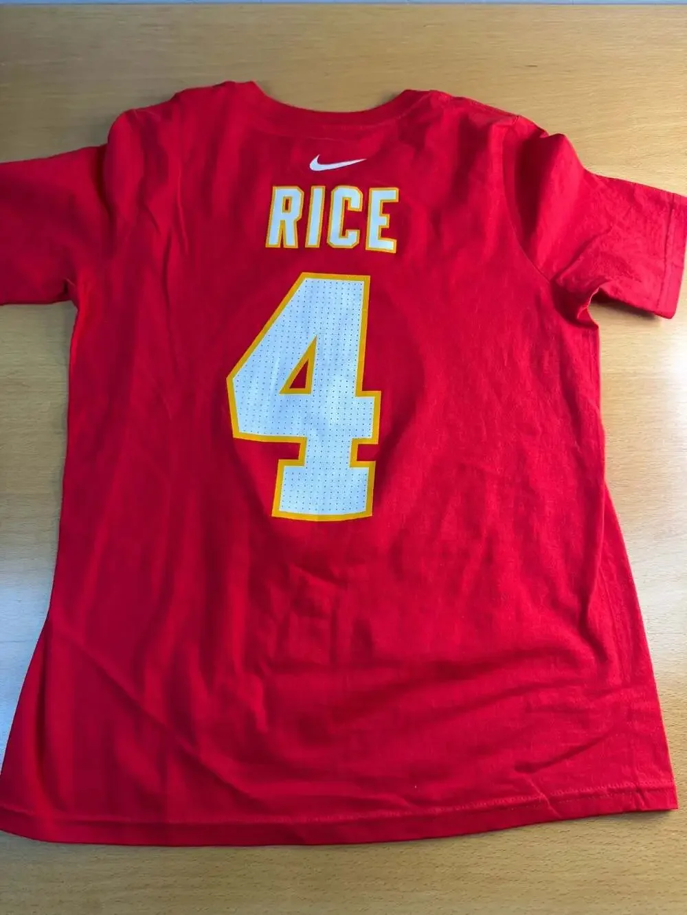Nike Rashee Rice Kansas City Chiefs Red Player Graphic T-Shirt